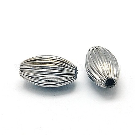 304 Stainless Steel Corrugated Beads STAS-E005-5-1