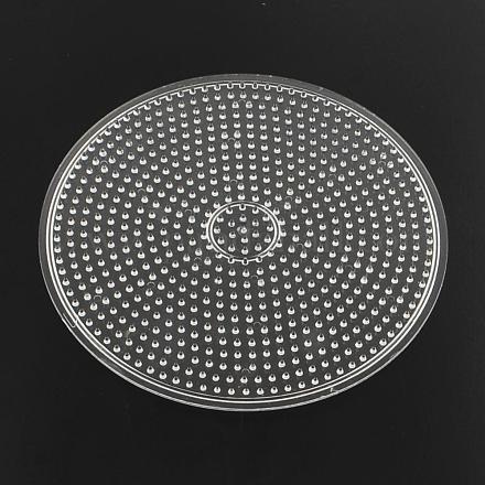 Plaques en plastique abc ronds plats utilisés pour les perles à repasser 5x5mm diy DIY-Q009-52-1