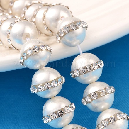 Brins de perles rondes en strass de qualité a BSHE-E002-05A-8mm-1