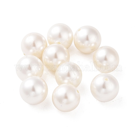 Perla de concha perlas medio perforadas BSHE-G016-12mm-09-1