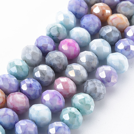Cuisson opaque de perles de verre peintes EGLA-N006-006I-1