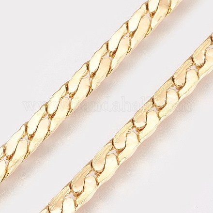 Chapelets de colliers avec chaîne en laiton NJEW-O101-09G-1