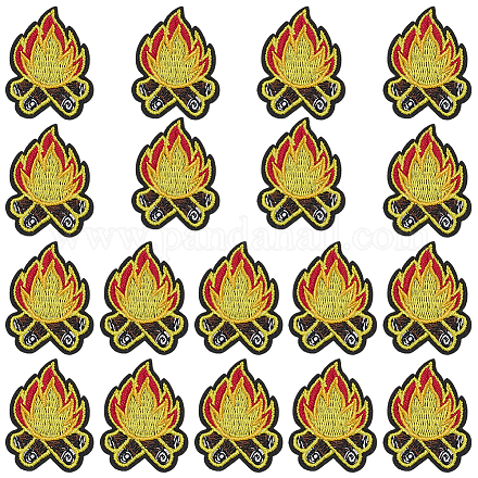 20 pièce de patchs pour vêtements en polyester PATC-CY0001-40-1