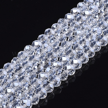 Chapelets de perles en verre électroplaqué EGLA-A034-T6mm-A08-1