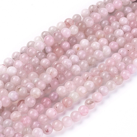 Chapelets de perles en quartz rose naturel G-F591-04C-8mm-1