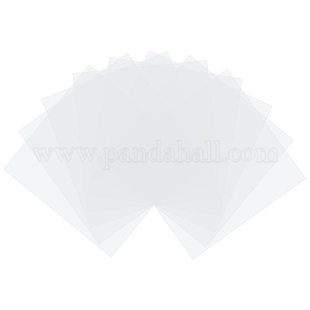 パンダホール50個ヒューズビーズアイロンペーパー  キッズビーズクラフト用の正方形の透明な熱安定性アイロンペーパー  150x150x0.1mm DIY-PH0026-90-1
