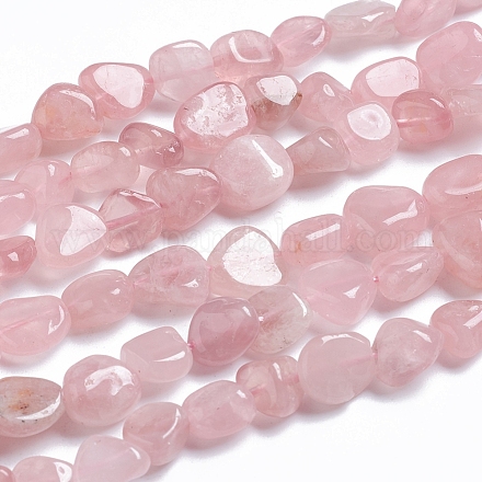 Fili di perline quarzo roso  naturale  G-G841-A07-1