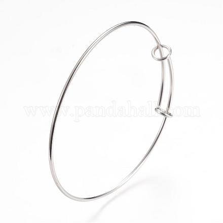 Adjustable 304 Stainless Steel Expandable Bangle Making STAS-T011-06-1