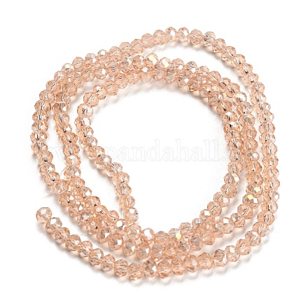 Chapelets de perles en verre électroplaqué EGLA-D020-3x2mm-69-1