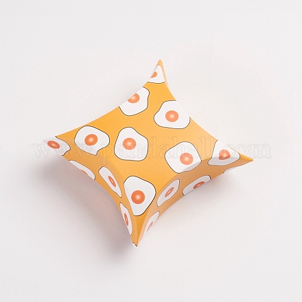 Boîtes de bonbons d'oreiller en papier à motif de chat CON-G008-C12-1