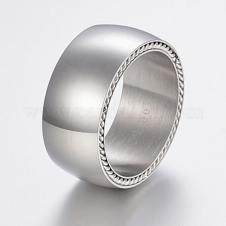 304 из нержавеющей стали шириной полосы кольца RJEW-K222-07P-18mm-1