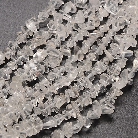 Granos de cristal de cuarzo natural hebras X-G-P035-16-1