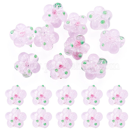 Perle di lampwork fatte a mano da 10 pz&nbsp;LAMP-TADJ0001-01J-1