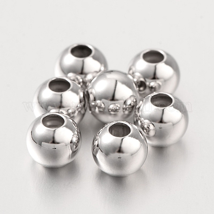Perline distanziatrici rotonde in argento sterling 925 STER-I005-31-6mm-1