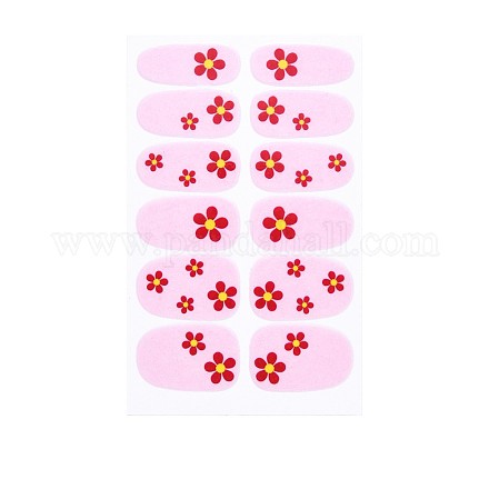 Nagel-Aufkleber der Blumenserie mit vollständiger Abdeckung MRMJ-T109-WSZ476-1