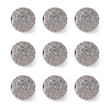 Perles de cubes zircone en laiton  X-ZIRC-F001-15P-1