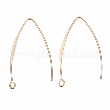 Brass Earring Hooks X-KK-N231-07-NF-1