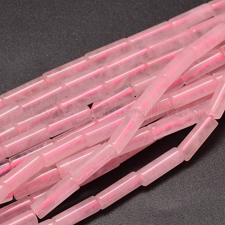 Естественно розовые шарики кварца столбцов пряди G-F247-08-1