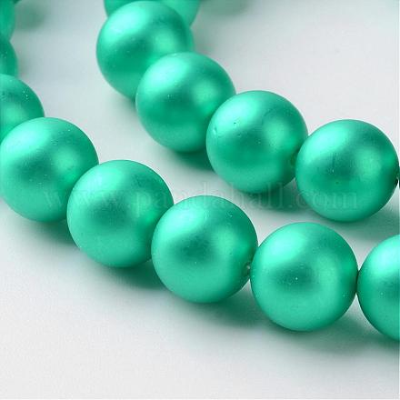 Chapelets de perles en coquille BSHE-J011-8mm-A10-1