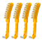 Steel Wire Brush, with ABS Plastic Handle, Yellow, 265x29.5x46mm