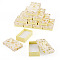 Cardboard Jewelry Set Packaging Boxes, with Sponge Inside, for Rings, Small Watches, Necklaces, Earrings, Bracelet, Rectangle, Light Yellow, 8x5x2.5cm