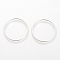 Brass Linking Rings, Lead Free & Nickel Free, Ring, Platinum, 20x1mm, about 1000pcs/bag