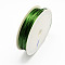 Round Iron Wire, Dark Green, 24 Gauge, 0.5mm, about 22.96 Feet(7m)/roll, 10 rolls/set