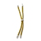 Nylon Twisted Cord Bracelet, with Brass Cord End, for Slider Bracelet Making, Olive, 9 inch(22.8cm), Hole: 2.8mm, Single Chain Length: about 11.4cm