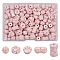 100Pcs 5 Styles Acylic Imitation Turquoise Beads,  Mixed Shapes, Red, 10~12x10~12x6~10mm, Hole: 1.6~1.8mm, 20pcs/style