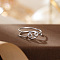 Twelve Constellations 925 Sterling Silver Finger Rings, Platinum, Cancer, Inner Diameter: 16~19mm