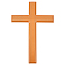Cross Wood Wall Decorations, Home Decoration, Saddle Brown, 261x180x12mm