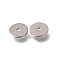 Brass Beads, Flat Round, Rack Plating, Long-Lasting Plated, Platinum, 6x0.5mm, Hole: 1mm