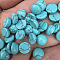 Synthetic Turquoise Cabochons, Dyed, Half Round, 10x5mm