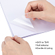 BENECREAT 18 Sheets Clear PET Film Label Sticker Waterproof A4 Blank Self Adhesive Printing Labels for Inkjet Printer Office Supplies AJEW-BC0005-69-3