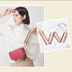 Sangle de sac à motif à rayures personnalisées folk réglable en coton FIND-WH0077-83-5