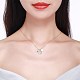 925 подвесные стерлингового серебра ожерелья SWARJ-BB33801-4