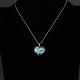 Zinc Alloy Hollow Heart Noctilucent Necklaces NJEW-BB03093-C-4