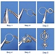 Sunnyclue fai da te il kit per la creazione di orecchini a goccia con stelle lunari DIY-SC0020-41-4