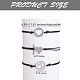 Set di braccialetti a forma di cuore in acciaio inossidabile 3 pz 3 stile 430 JB720A-3