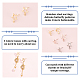 DICOSMETIC 60Pcs 6 Styles Stud Earring with Loop Star Earrings Finding Post Earring with Hole Stainless Steel Dangle Earrings with 100pcs Ear Nuts for Earrings Making STAS-DC0010-27-4