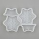 Weihnachten Schneeflocke Stroh Topper Silikon Formen Dekoration X-DIY-J003-13-3