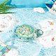 Ahandmaker Meeresschildkrötenfiguren aus mundgeblasenem Glas DJEW-WH0001-21-4