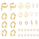 Kit per la creazione di anelli per polsini con charm fai da te unicraftale STAS-UN0051-41-1