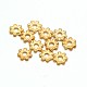 Бусины-ромашки из сплава с покрытием из светлого золота X-PALLOY-E385-04KCG-1
