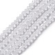 Perles en verre toupie claires X-GLAA-S026-2mm-07-4
