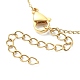 Bracelet de cheville en chaîne de perles de verre avec chaînes gourmettes AJEW-AN00542-4