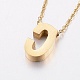 304 Stainless Steel Pendant Necklaces NJEW-G311-02C-2