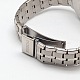 ファッショナブルなクラシックメンズ合金クォーツ腕時計  ステンレス製の時計バンドに  ステンレス鋼色  70mm WACH-M090-01-3