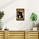 Creatcabin Blechschild „Cat Coffee“ AJEW-WH0157-509-6