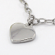 Valentine Day Gifts Girlfriend 304 Stainless Steel Charm Bracelets for Gilrs X-BJEW-J038-48-2
